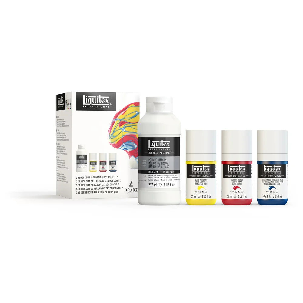 Liquitex Iridescent Pouring Medium Set