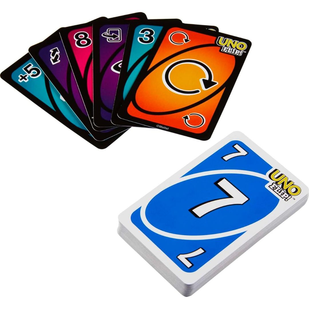 Uno Flip Card Game + 7y