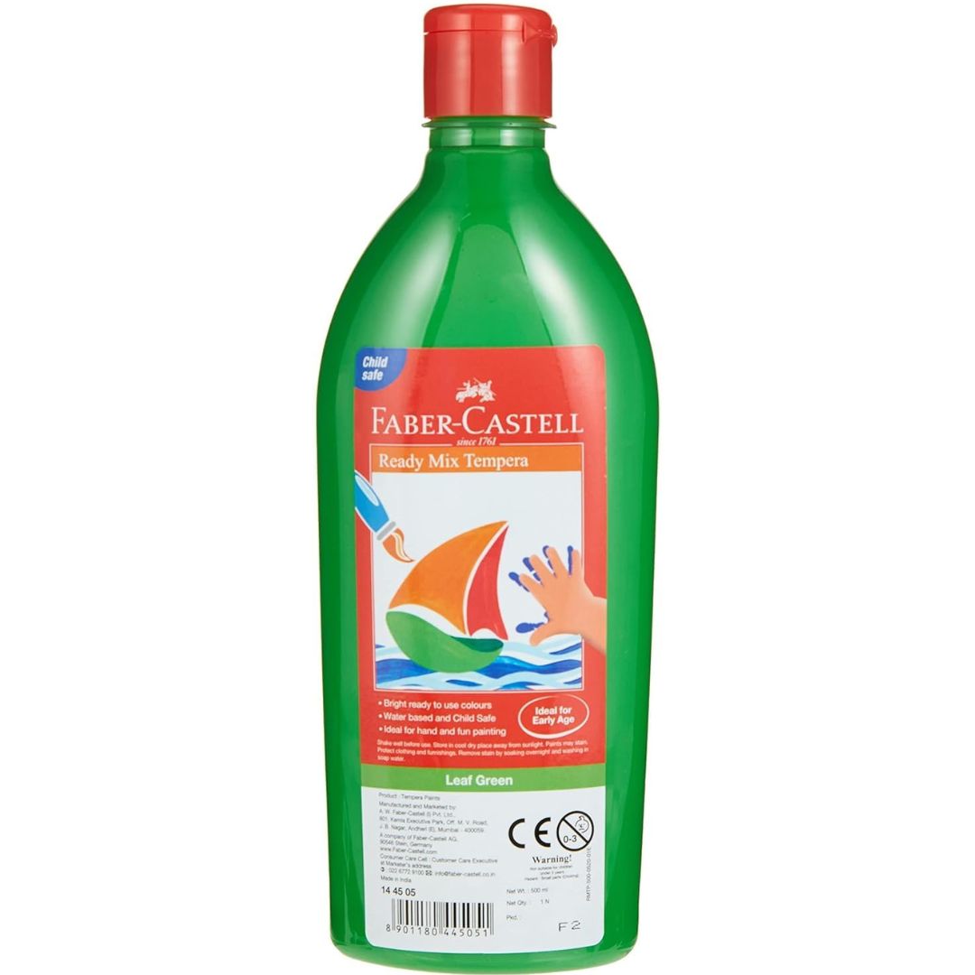 Faber-Castell Ready Mix Tempera 500ml (Child Safe) - Leaf Green