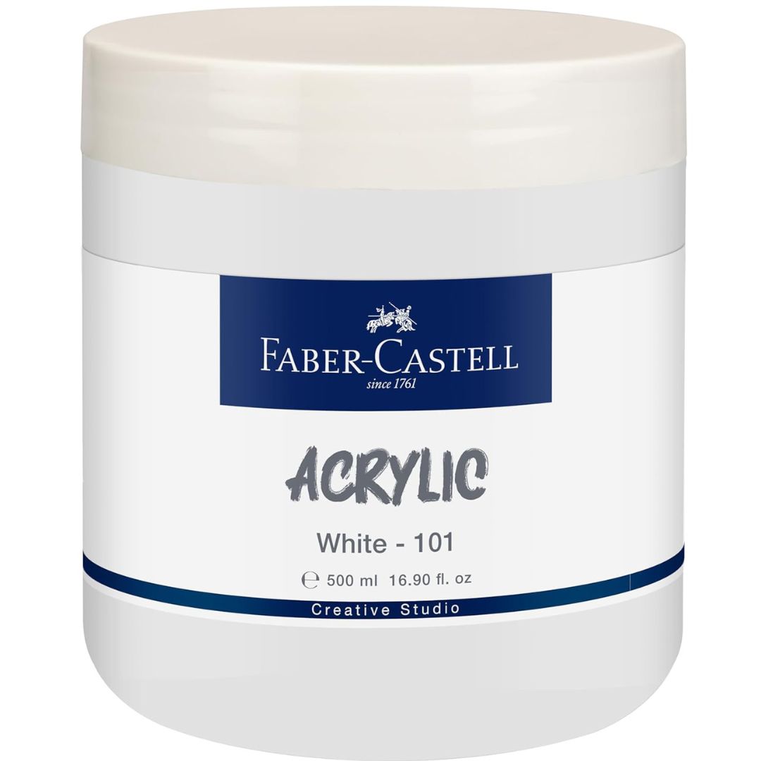 Faber-Castell Acrylic 500ml - White/101