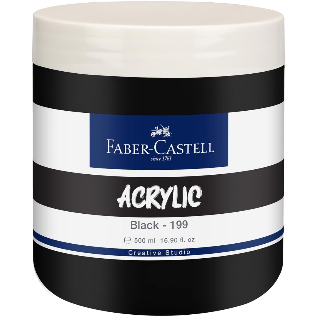 Faber-Castell Acrylic 500ml - Black/199