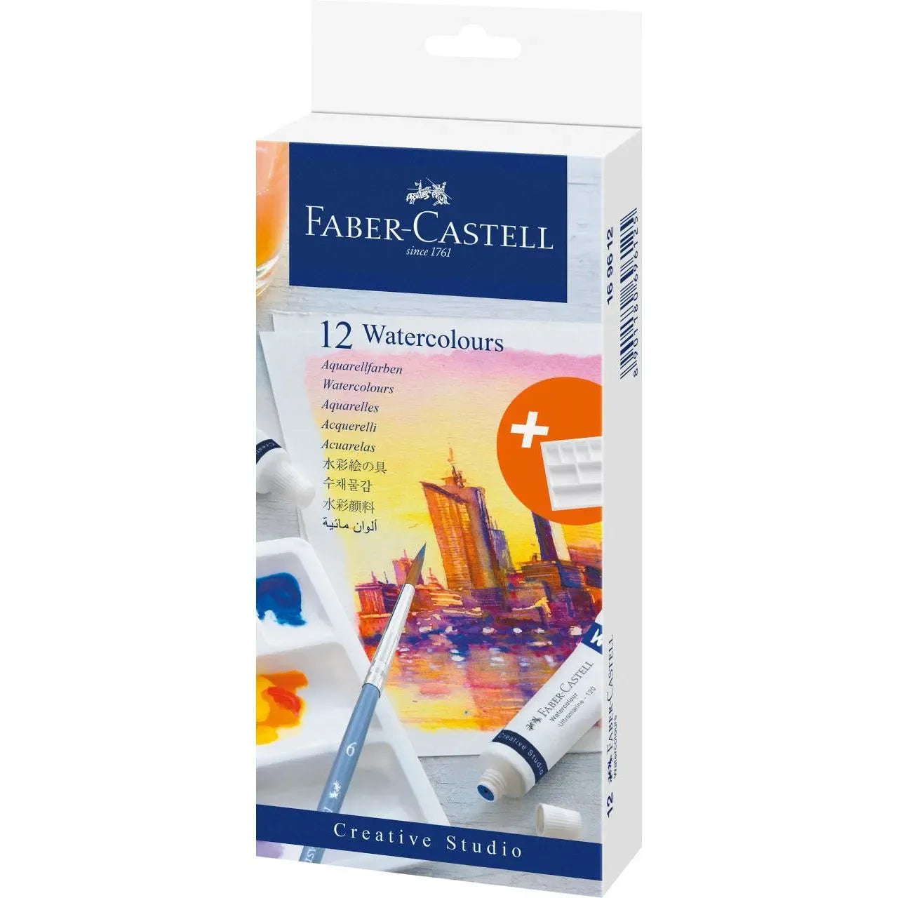 Faber-Castell Watercolour 9ml A Set Of 12pcs