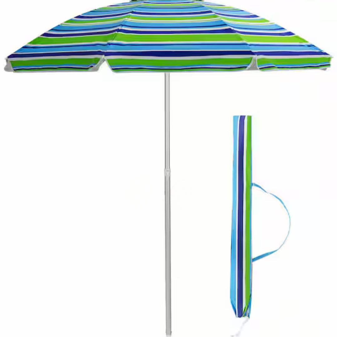 Beach Umbrella 180/8cm x 1pc Assortment