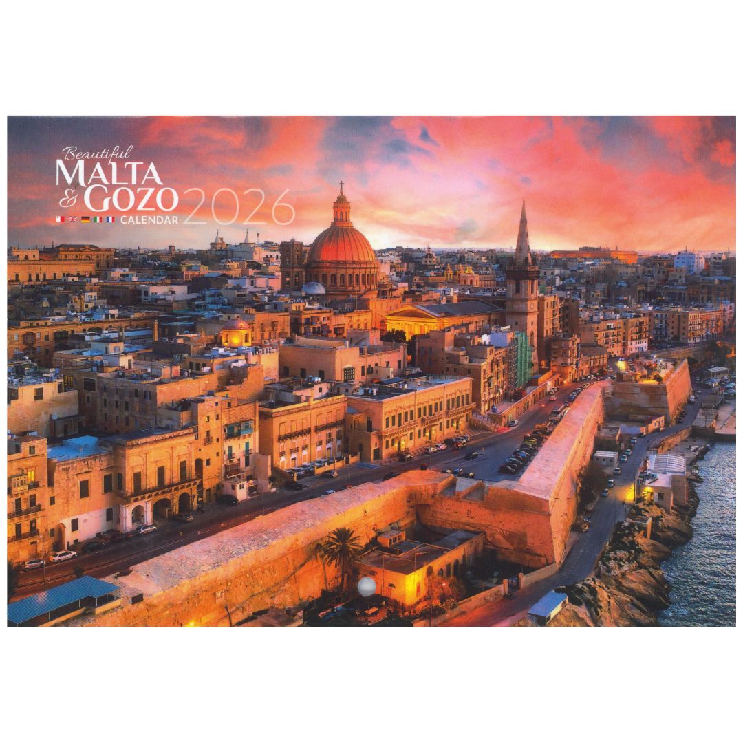 2026 A5 Calendar Malta & Gozo