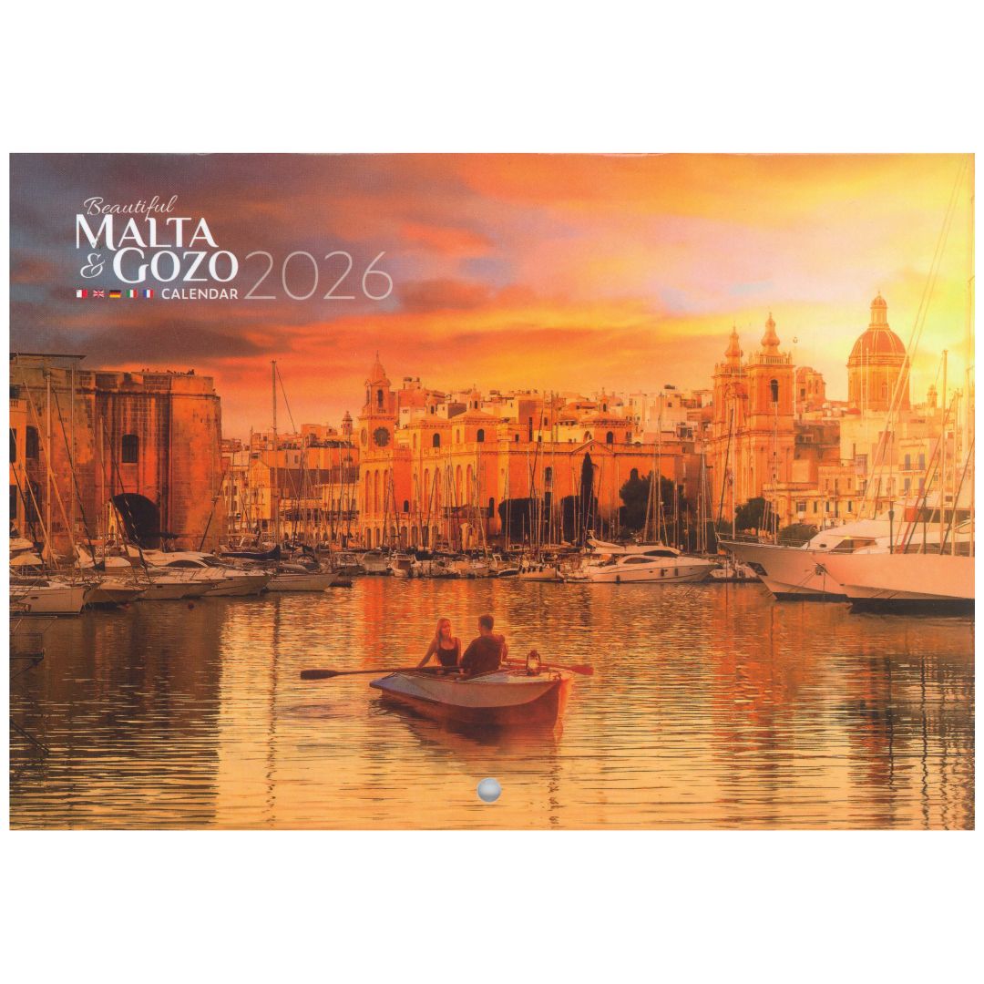2026 A5 Calendar Malta & Gozo