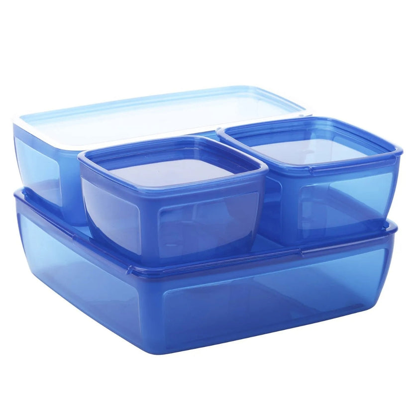 Smash - Lunch Buddies Food Containers A Pack Of 4pcs - Blue