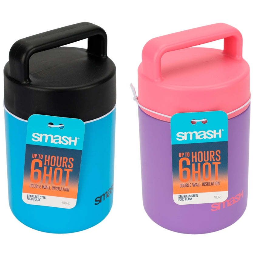 Smash - Stainless Steel Food Flask 400ml x 1pc Assortment