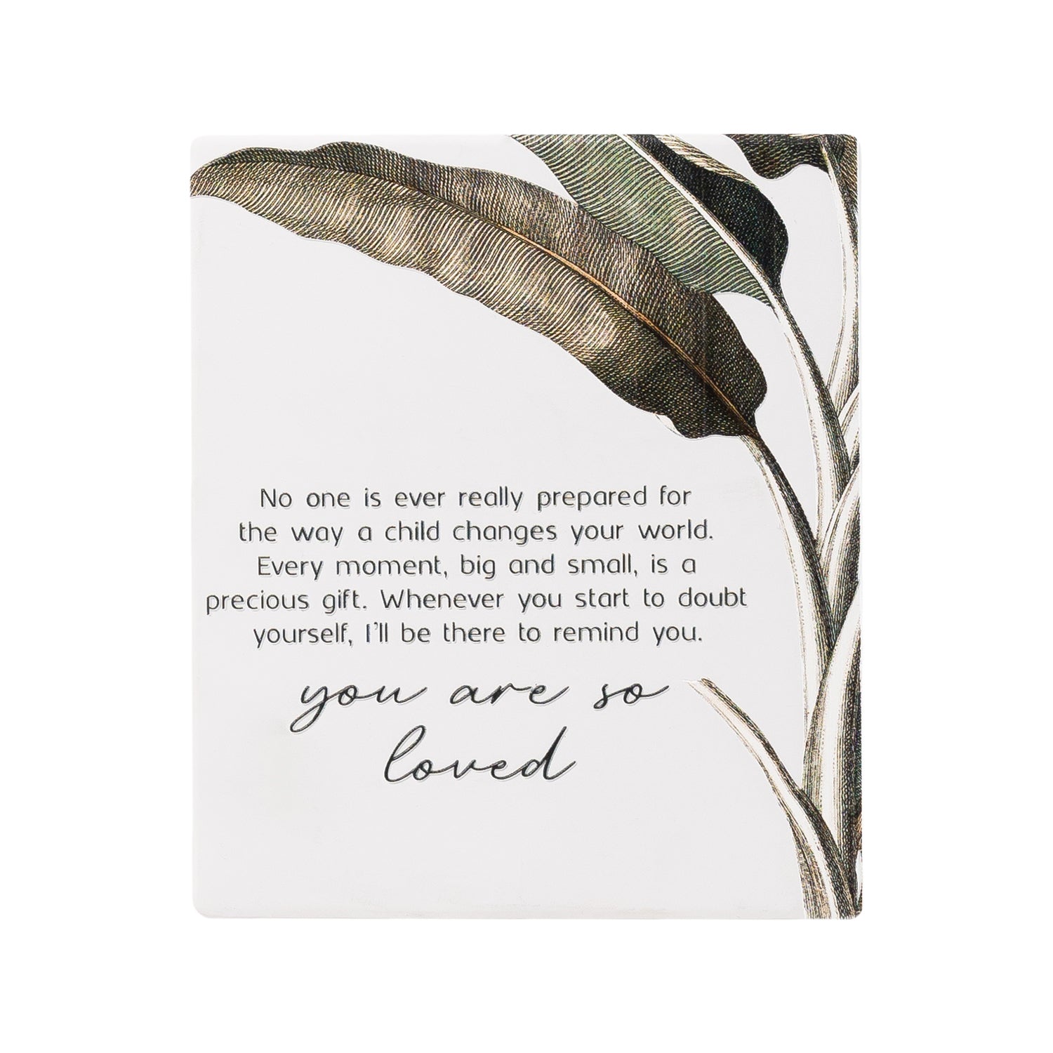 Splosh Ceramic Plaque Exotic - Child Verse 14 x 12cm