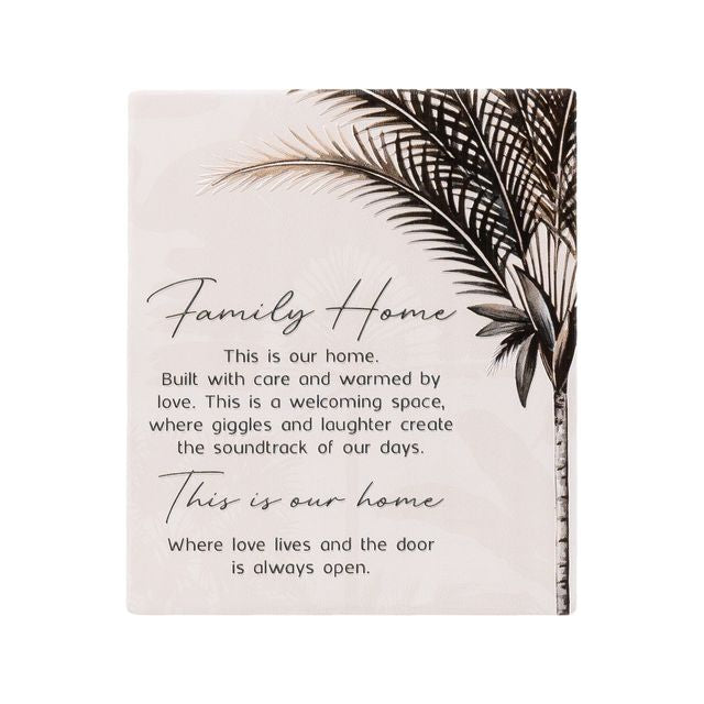 Splosh Ceramic Plaque Exotic - Home Verse 14 x 12cm