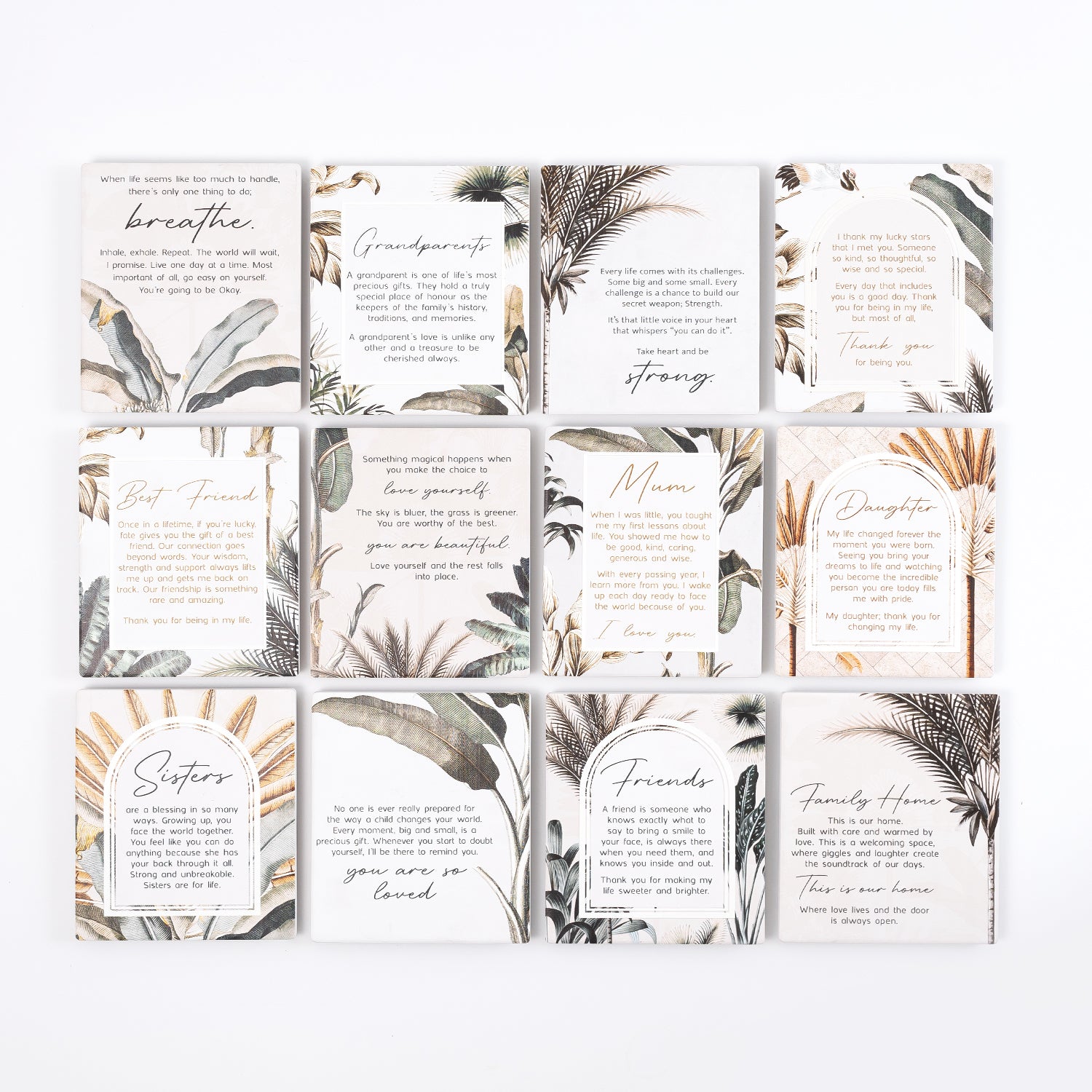Splosh Ceramic Plaque Exotic - For All You Are Verse 14 x 12cm
