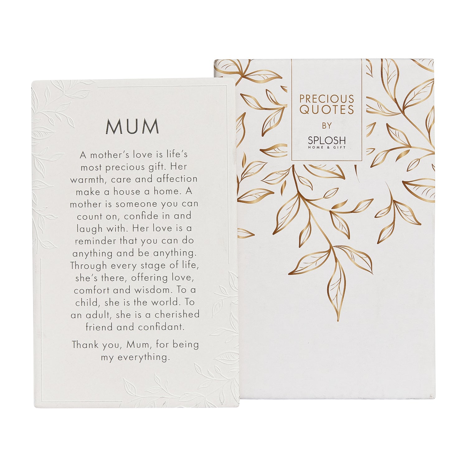 Splosh Ceramic Plaque Precious Quote - Mum 16 x 10cm