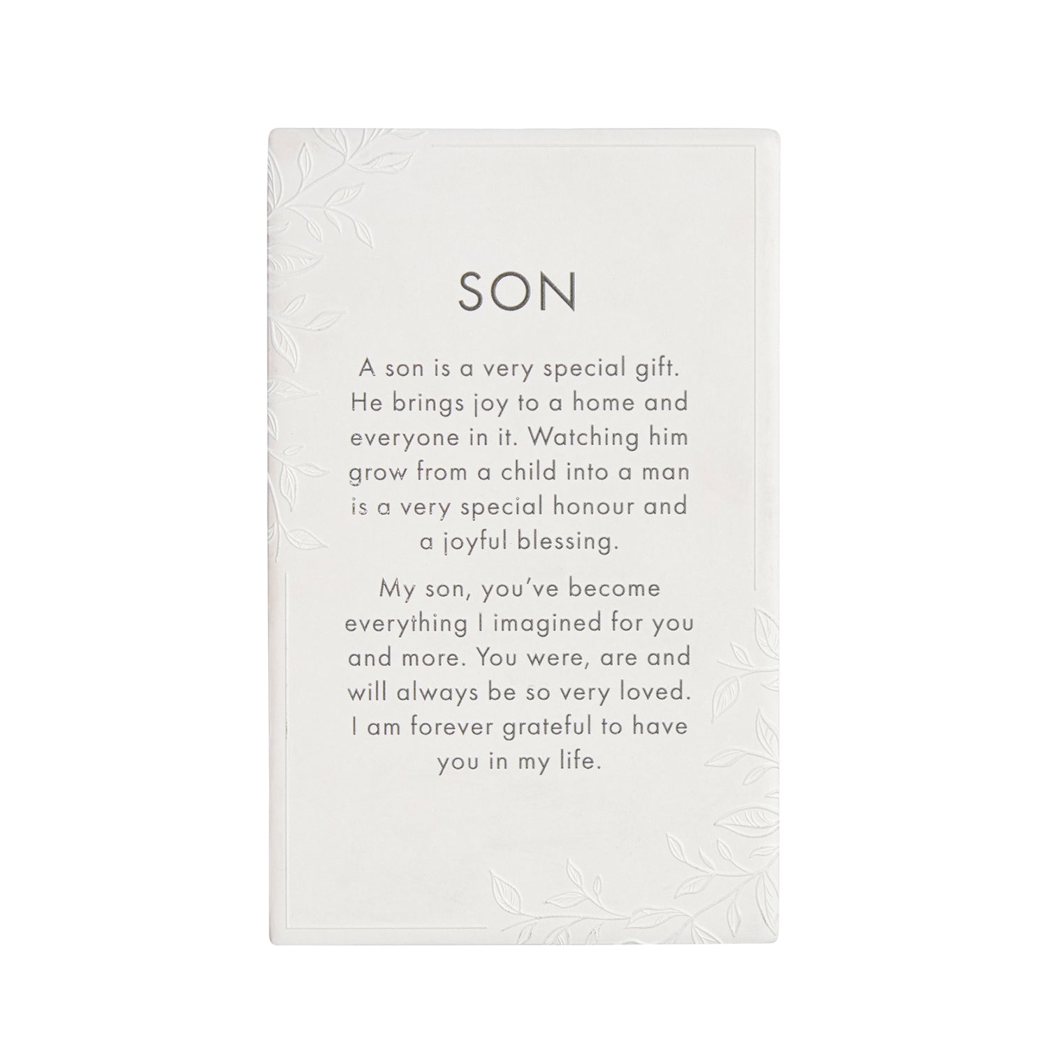 Splosh Ceramic Plaque Precious Quote - Son 16 x 10cm