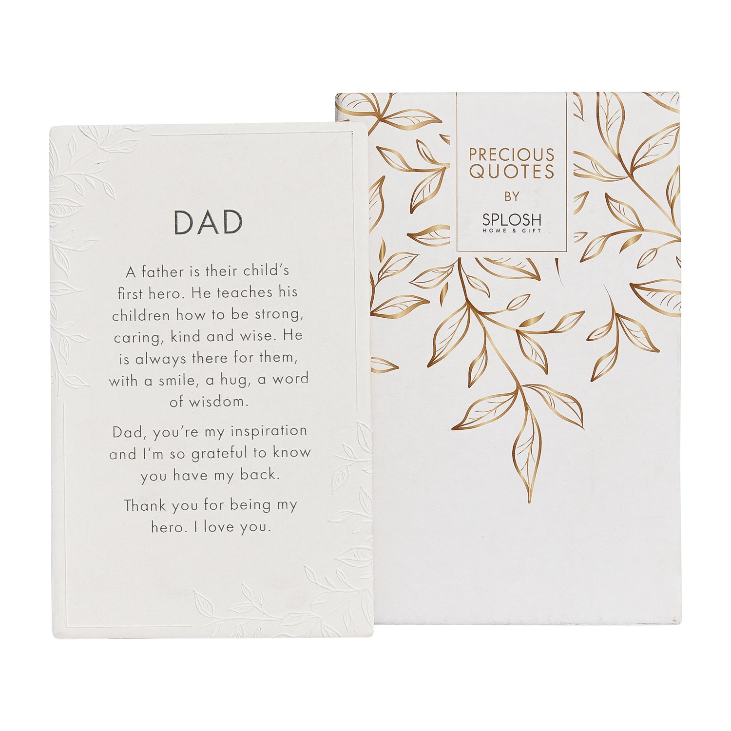 Splosh Ceramic Plaque Precious Quote - Dad 16 x 10cm