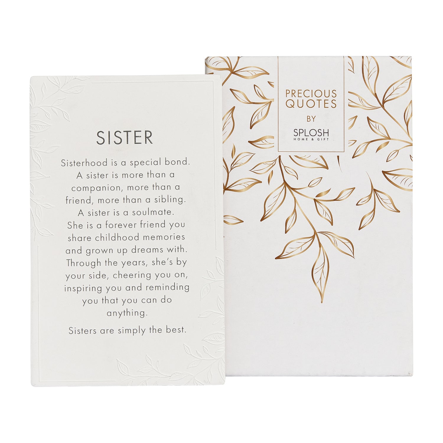 Splosh Ceramic Plaque Precious Quote 16 x 10cm - Sister