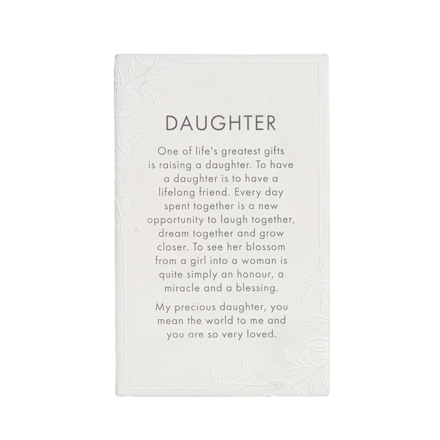 Splosh Ceramic Plaque Precious Quote - Daughter 16 x 10cm