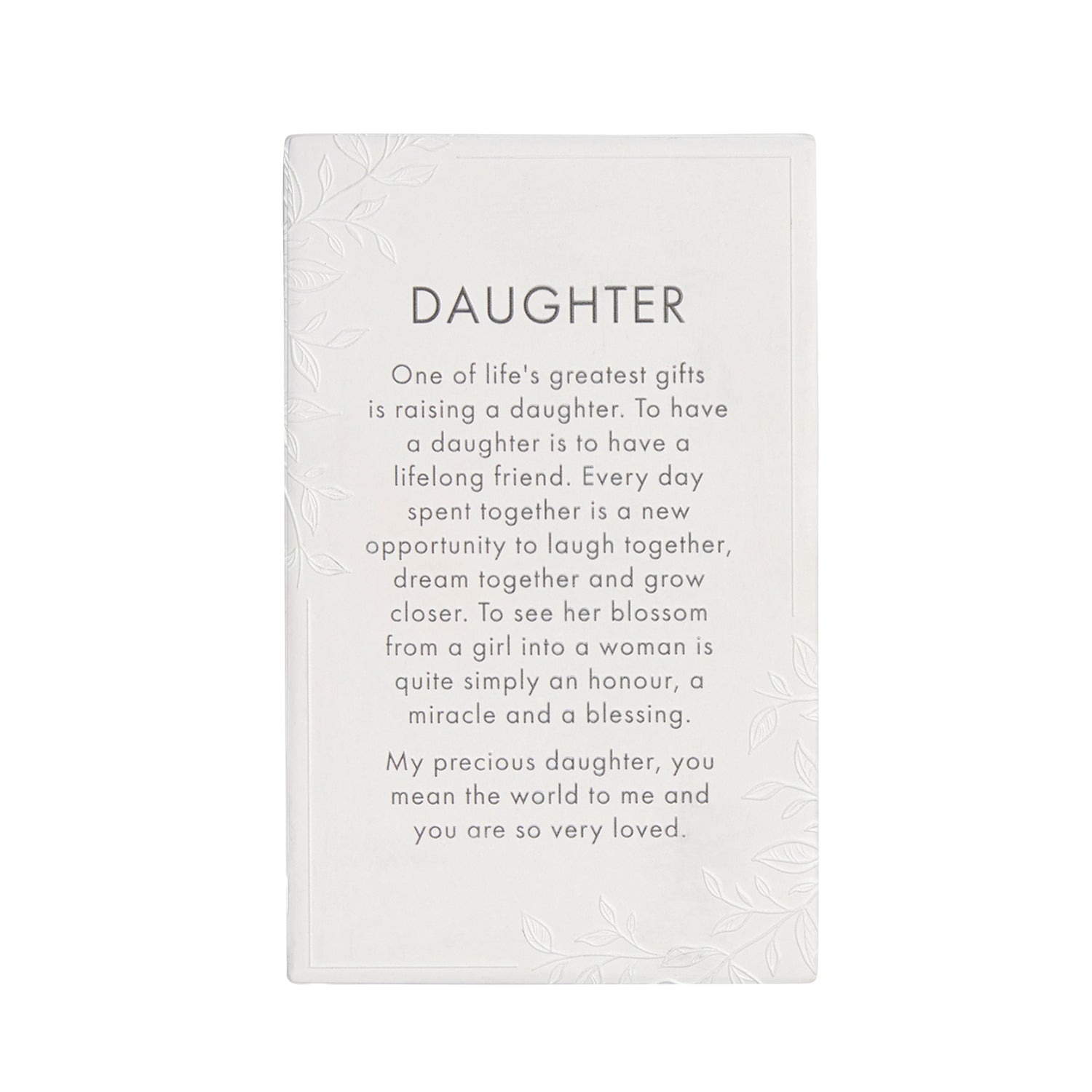 Splosh Ceramic Plaque Precious Quote - Daughter 16 x 10cm