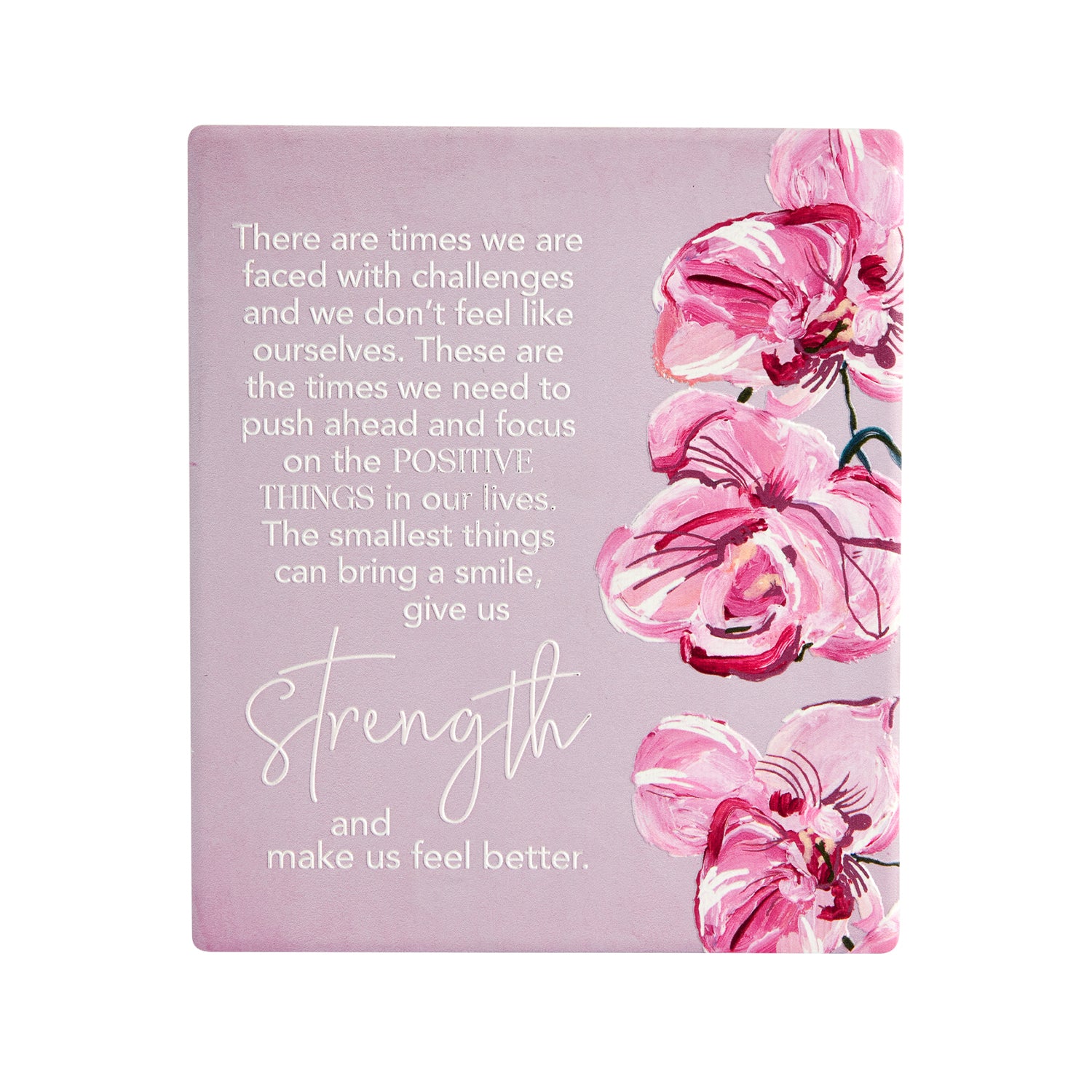 Splosh Ceramic Plaque Talulah 14 x 12cm - Strength Verse