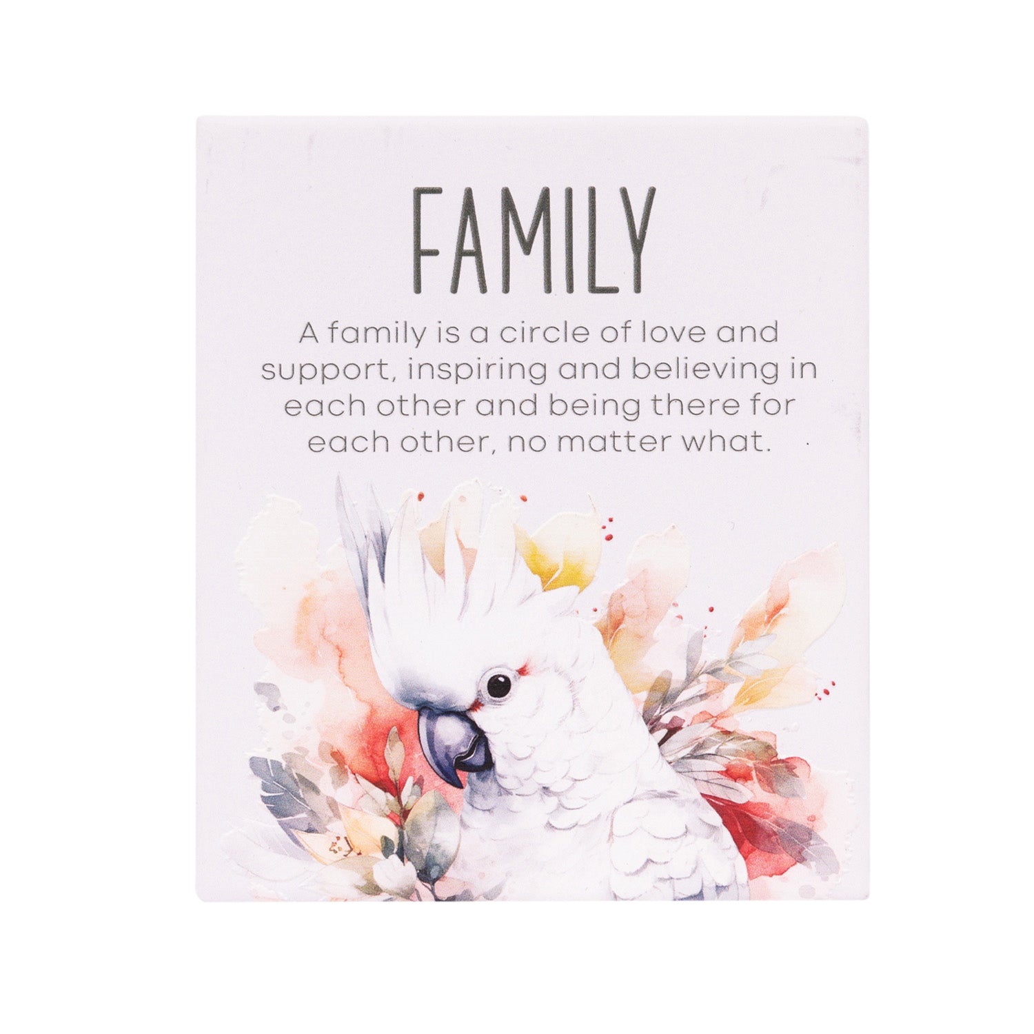 Splosh Ceramic Plaque Native Blooms 14 x 12cm - Family Verse