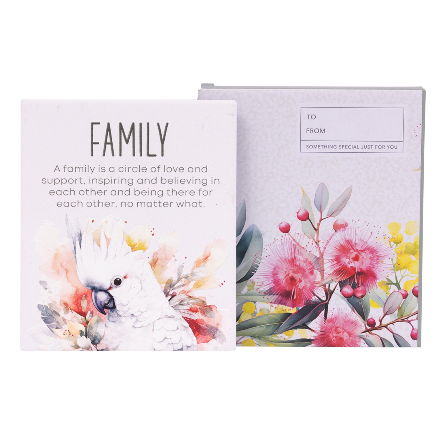Splosh Ceramic Plaque Native Blooms 14 x 12cm - Family Verse