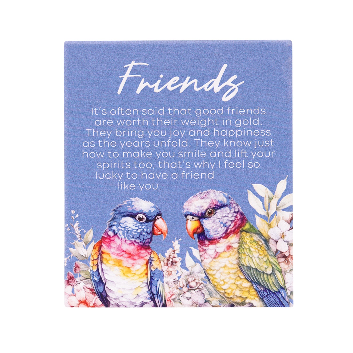 Splosh Ceramic Plaque Native Blooms 14 x 12cm - Friends Verse