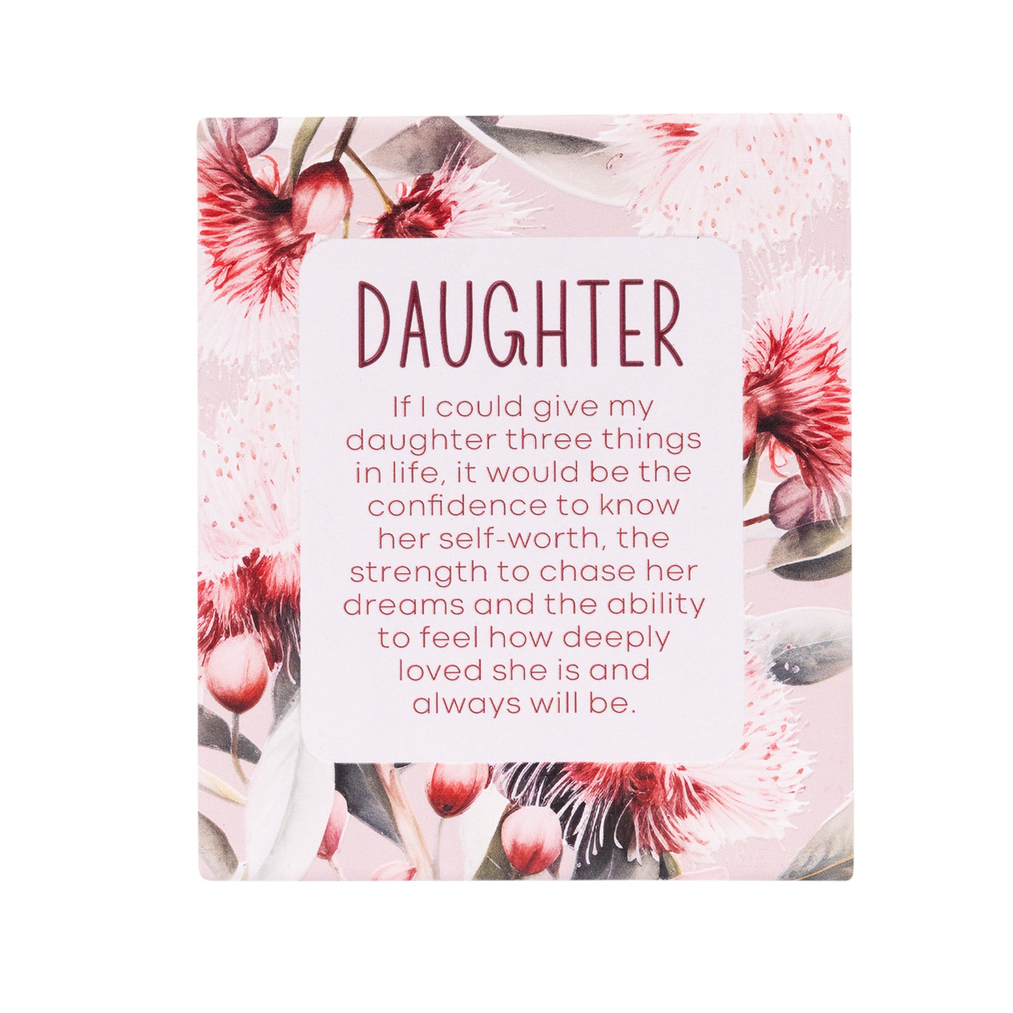 Splosh Ceramic Plaque Native Blooms 14 x 12cm - Daughter Verse