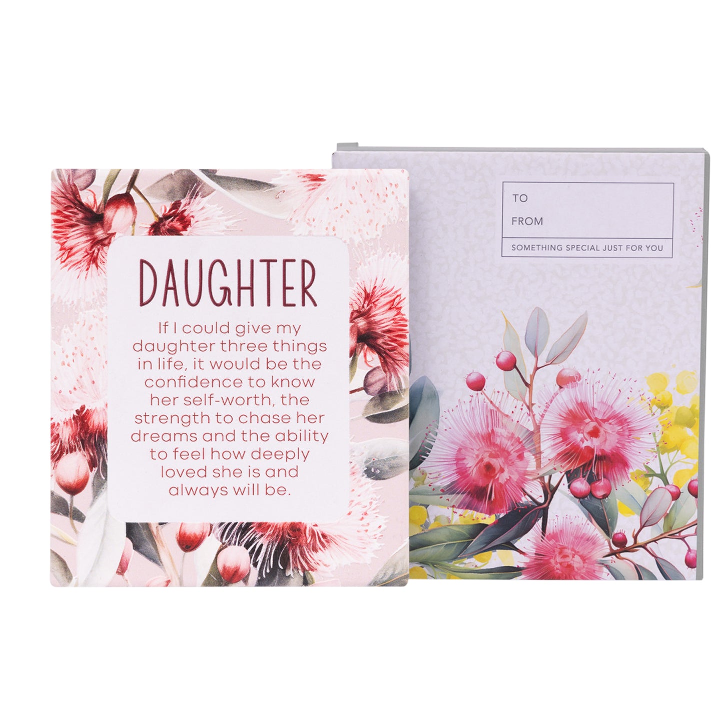 Splosh Ceramic Plaque Native Blooms 14 x 12cm - Daughter Verse