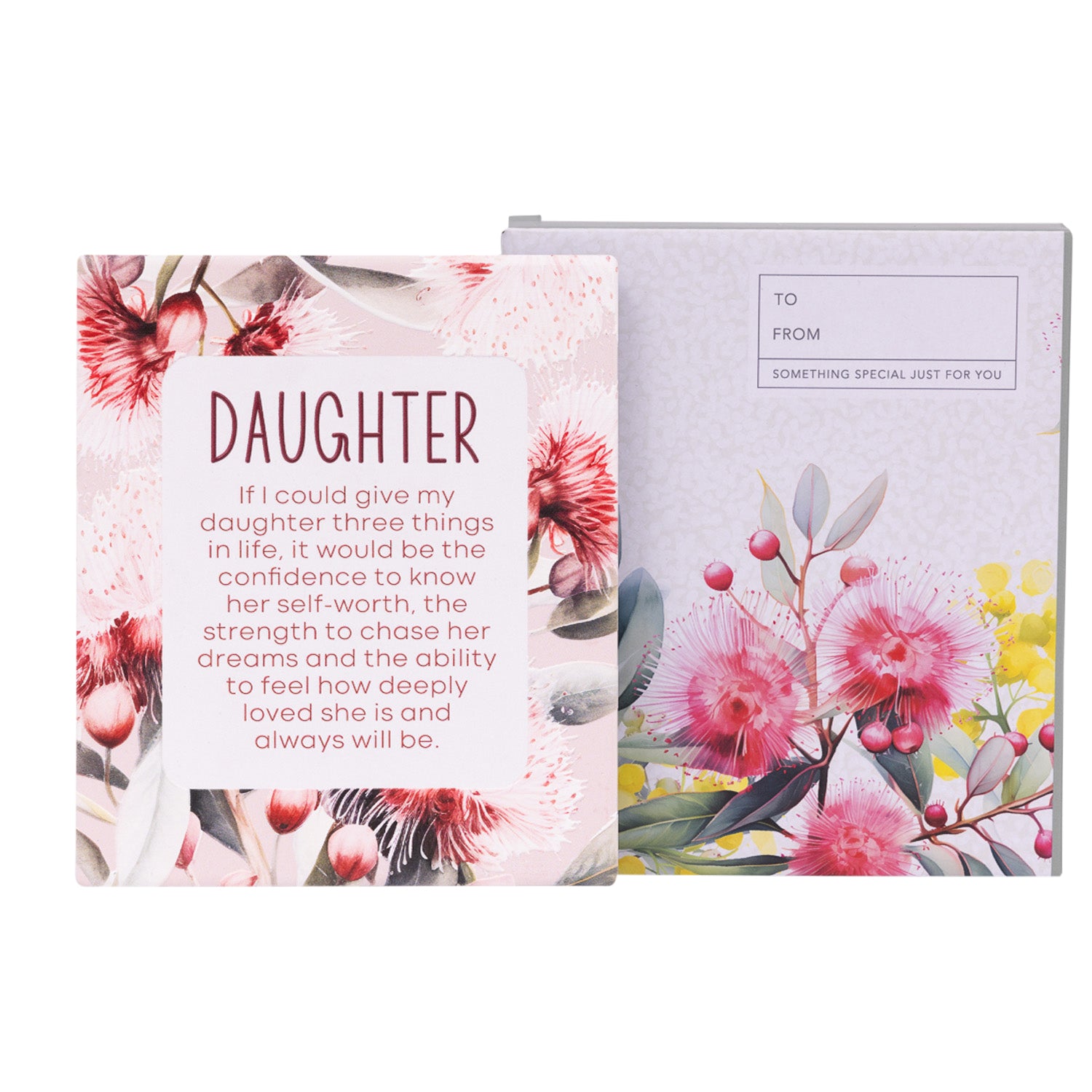 Splosh Ceramic Plaque Native Blooms 14 x 12cm - Daughter Verse