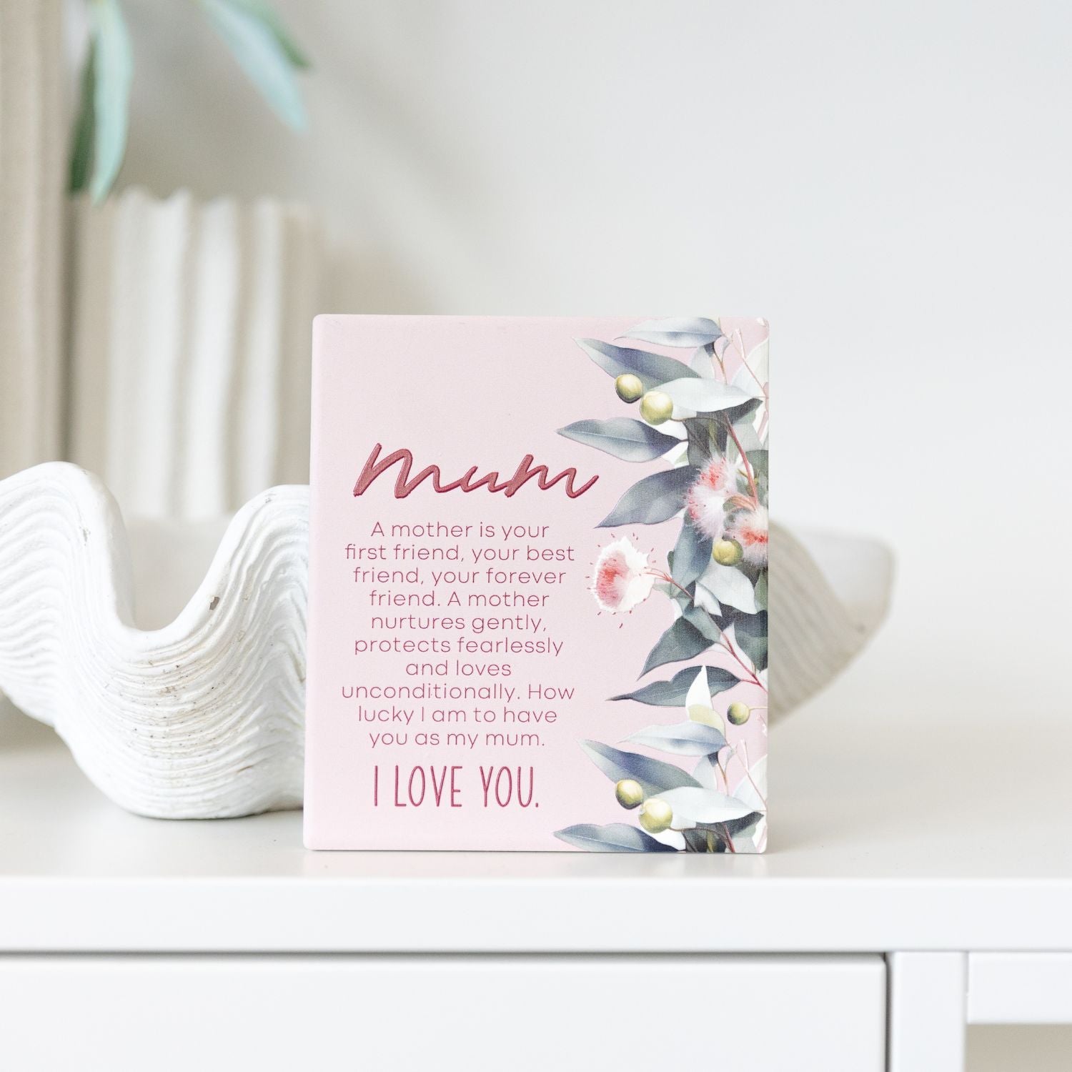 Splosh Ceramic Plaque Native Blooms 14 x 12cm - Mum Verse
