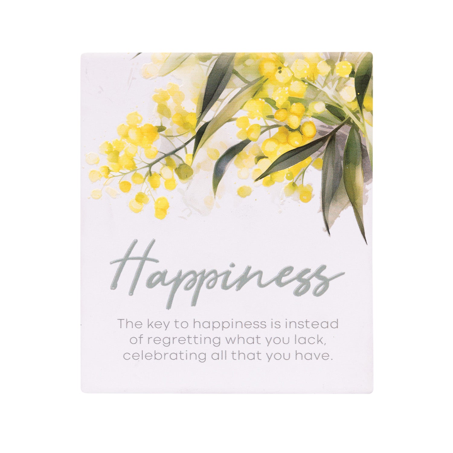 Splosh Ceramic Plaque Native Blooms 14 x 12cm - Happiness Verse
