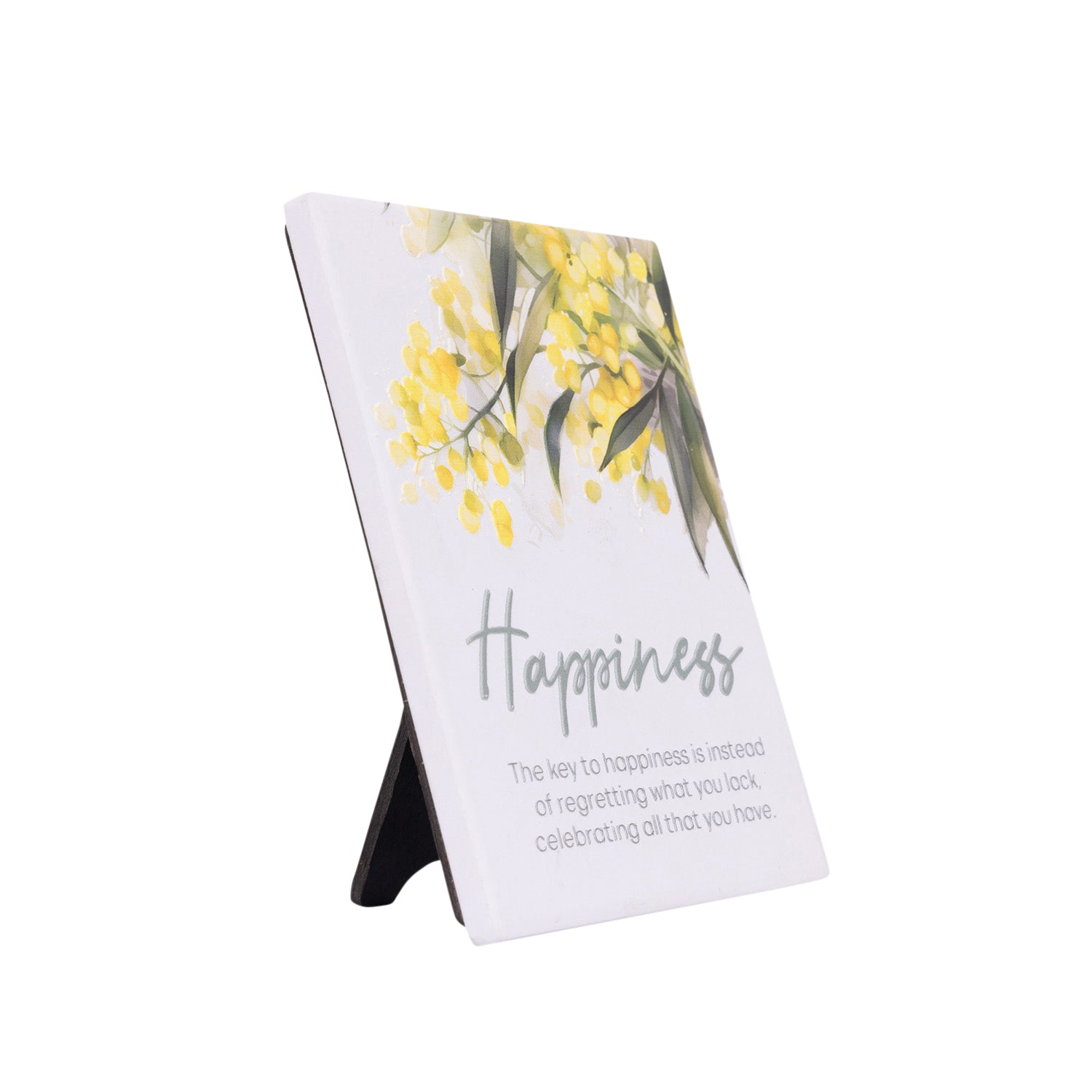Splosh Ceramic Plaque Native Blooms 14 x 12cm - Happiness Verse