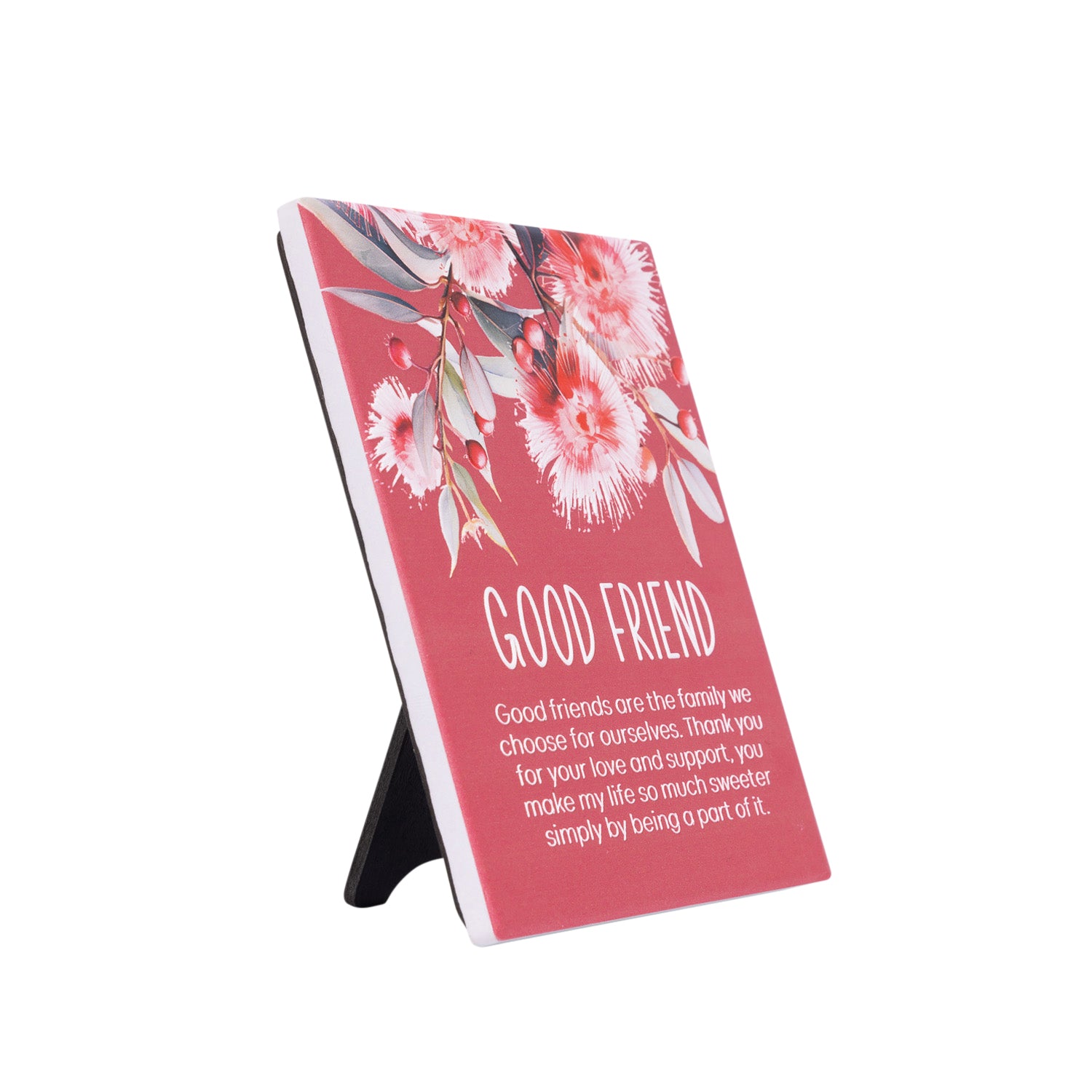Splosh Ceramic Plaque Native Blooms 14 x 12cm - Good Friend Verse