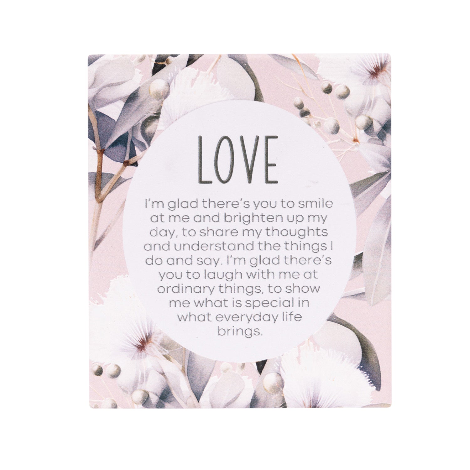Splosh Ceramic Plaque Native Blooms 14 x 12cm - Love Verse