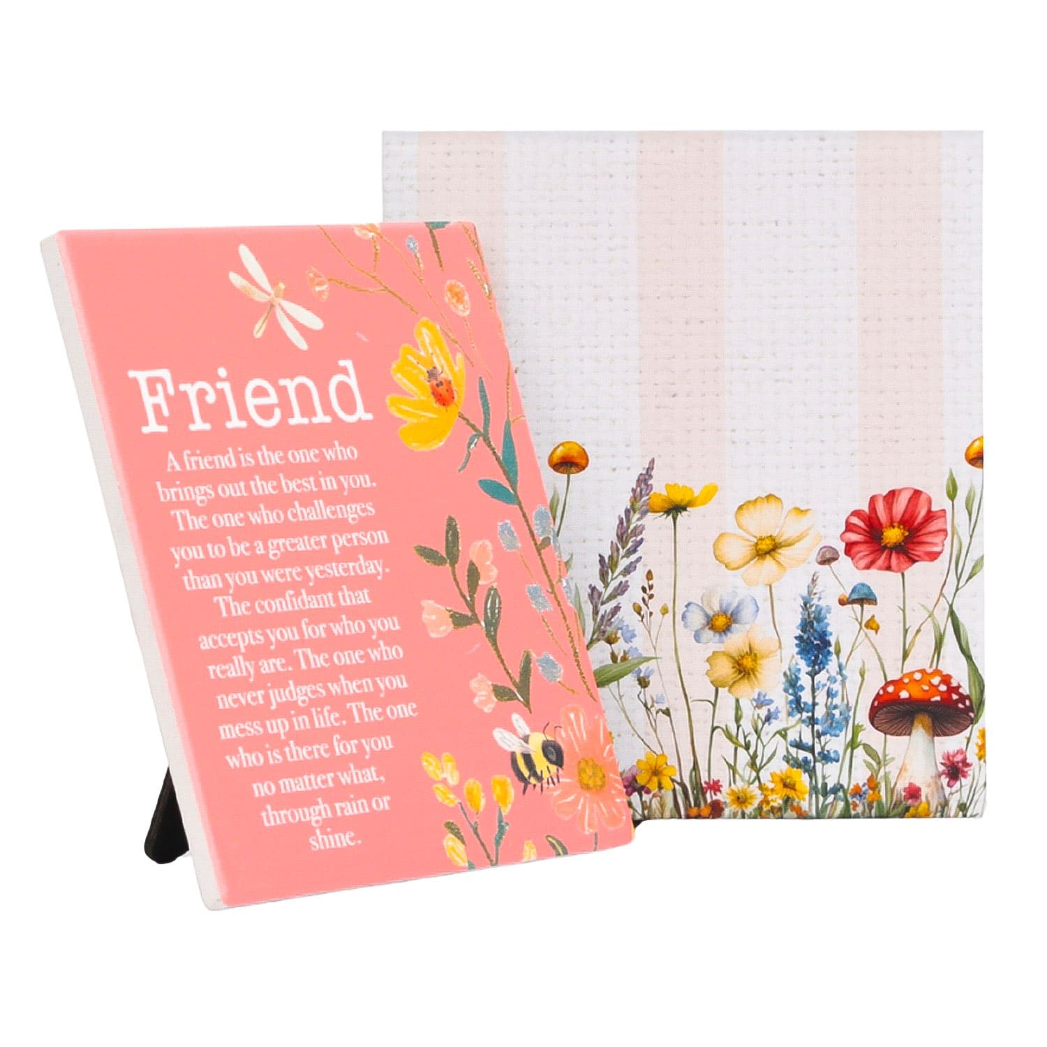 Splosh Ceramic Plaque - Cottage Grove 14 x 12cm - Friends Verse