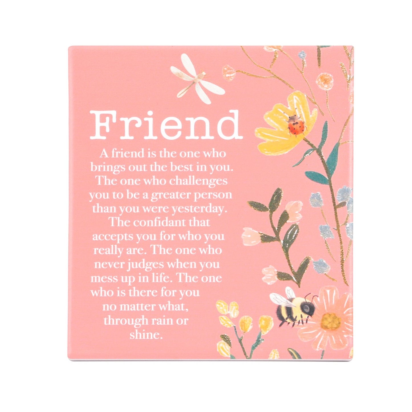 Splosh Ceramic Plaque - Cottage Grove 14 x 12cm - Friends Verse