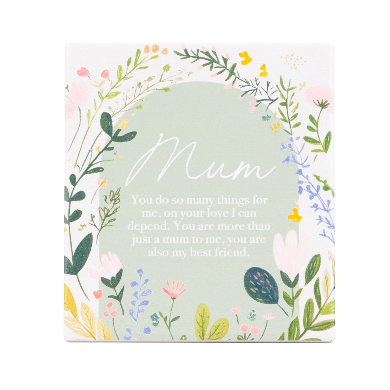 Splosh Ceramic Plaque - Cottage Grove 14 x 12cm - Mum Verse