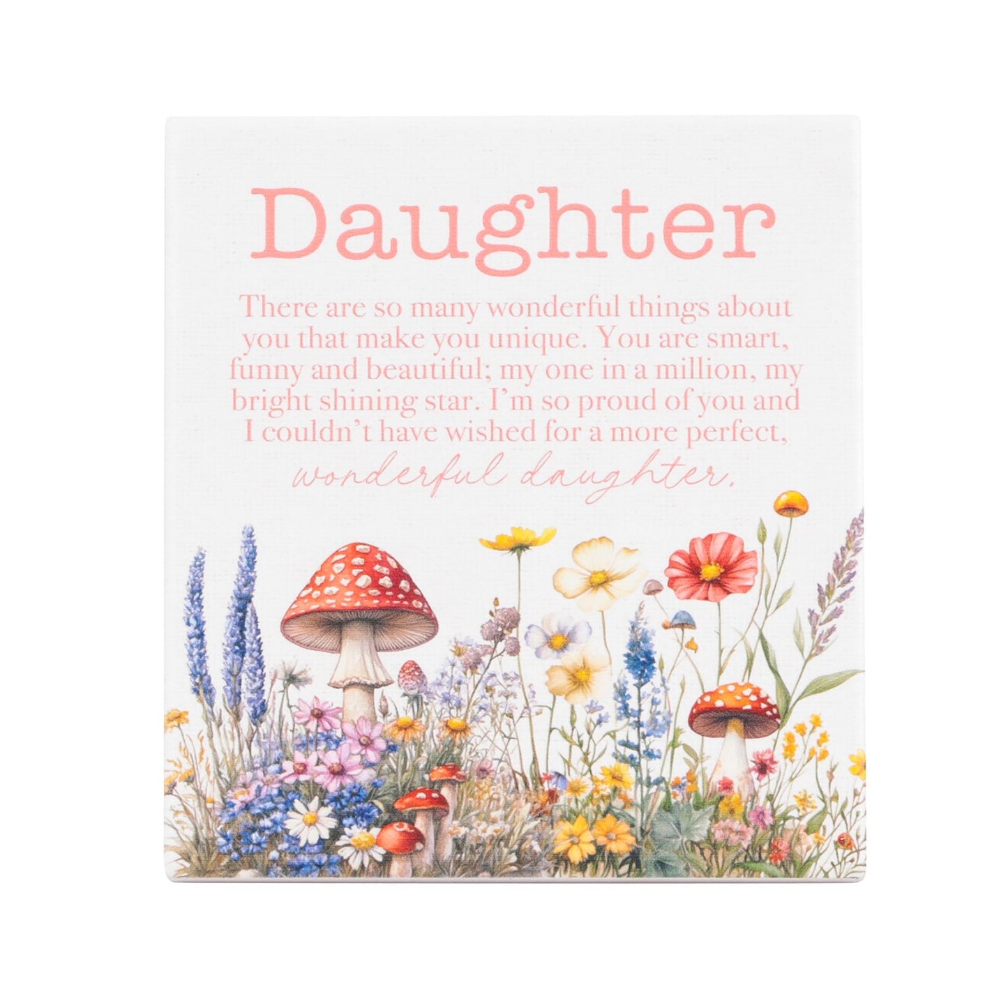 Splosh Ceramic Plaque - Cottage Grove 14 x 12cm - Daughter Verse