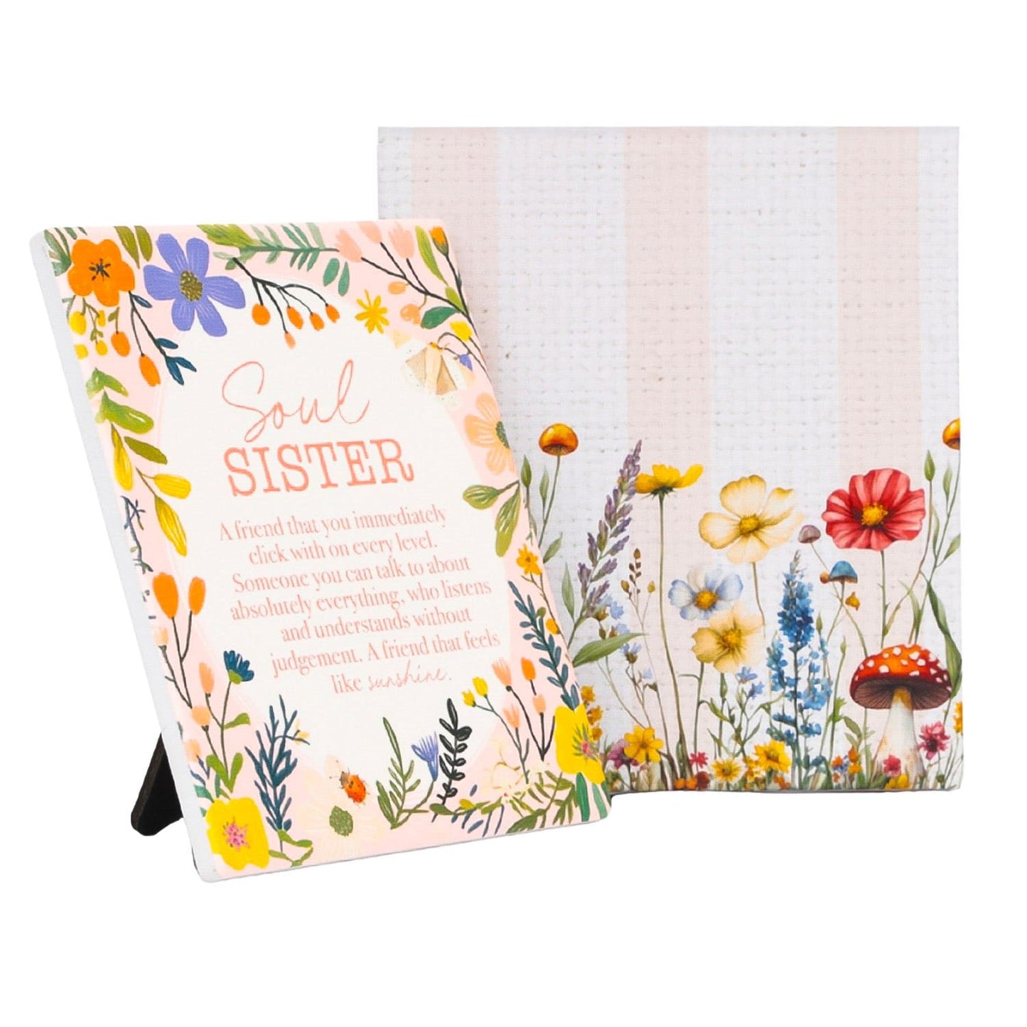 Splosh Ceramic Plaque - Cottage Grove 14 x 12cm - Soul Sisters Verse