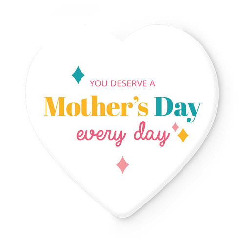 Heart-Shape Ceramic Coaster 11.5 x 11.5cm - Mother's Day