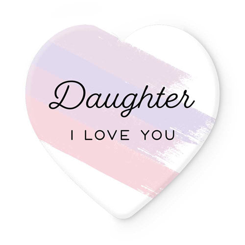 Heart-Shape Ceramic Coaster 11.5 x 11.5cm - Daughter