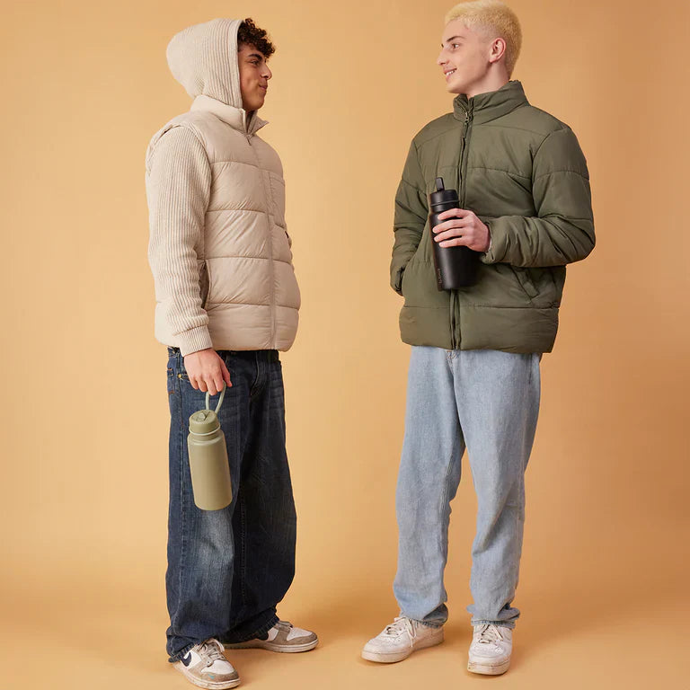 B.Box Insulated Flip Top Bottle 1L - Olive