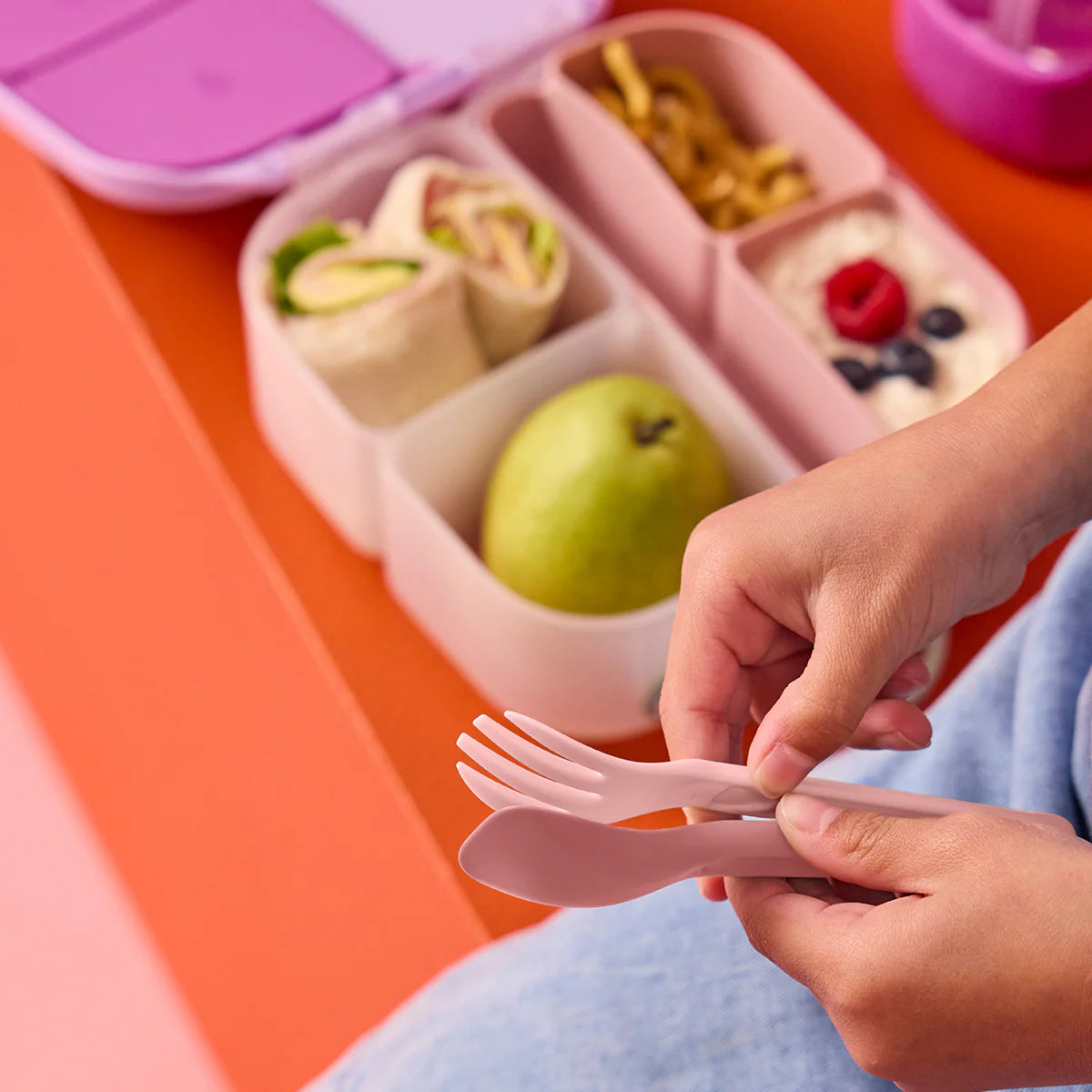 B.Box Lunchbox Cutlery A Set Of 2pcs - Twilight