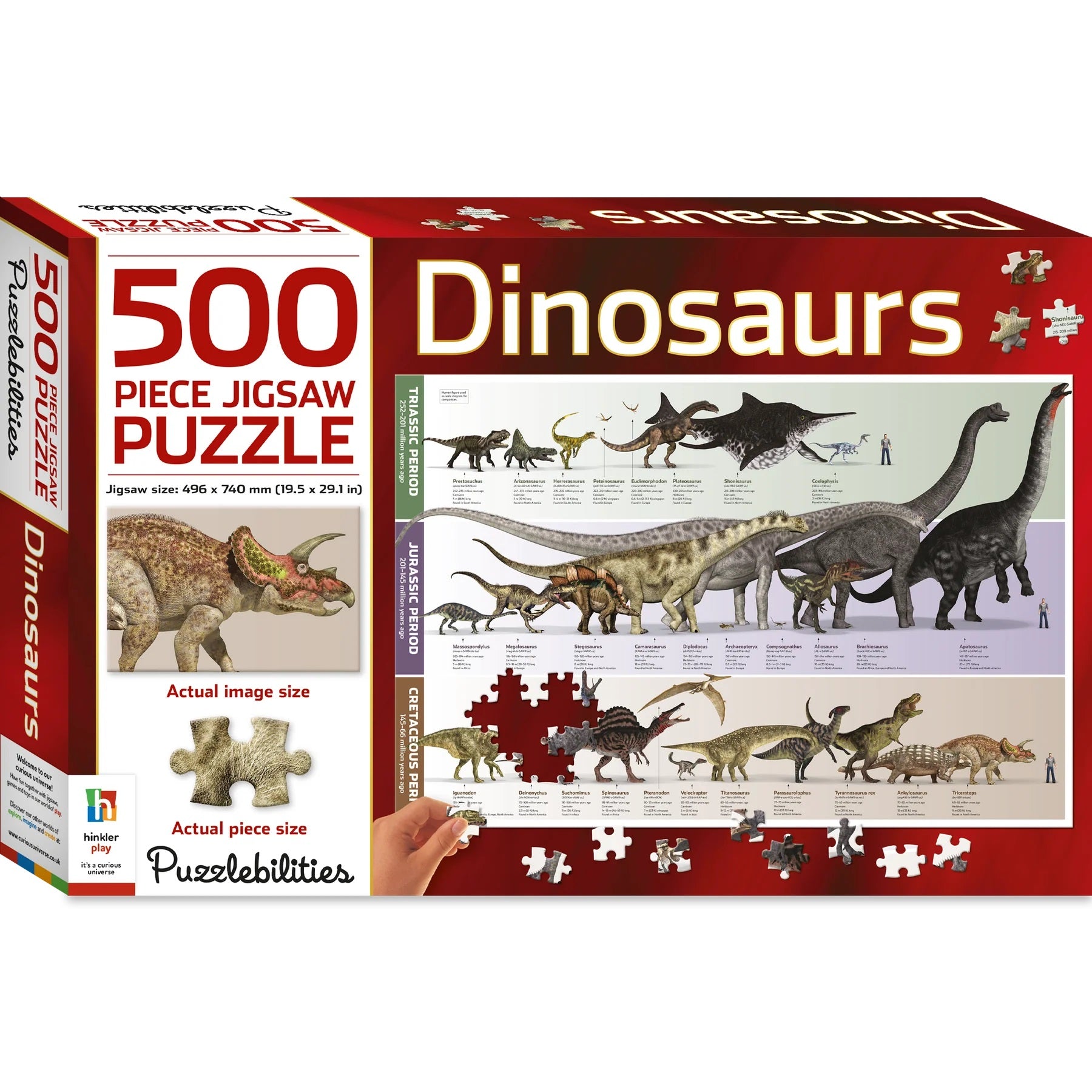 500 Piece Jigsaw Puzzle - Dinosaurs