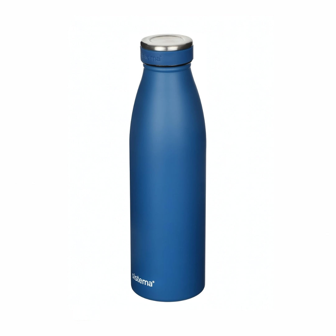 Sistema - Hydrate - Stainless Steel Bottle 500ml - Dark Blue