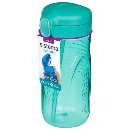 Sistema Hydrate Tritan Quick Flip Bottle 520ml - Various Colours