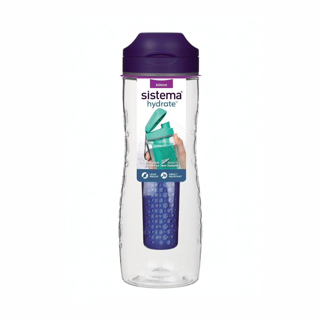 Sistema - Hydrate - Tritan Infuser 800ml - Purple