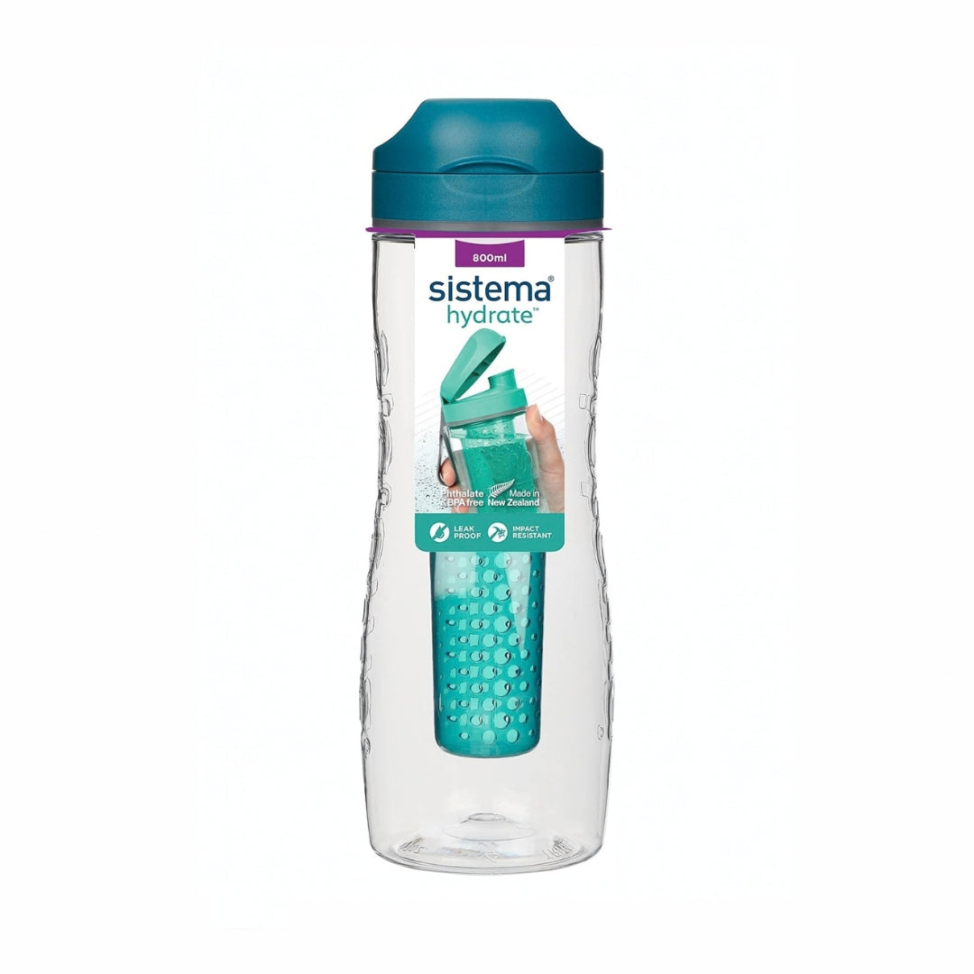 Sistema - Hydrate - Tritan Infuser 800ml - Turquoise