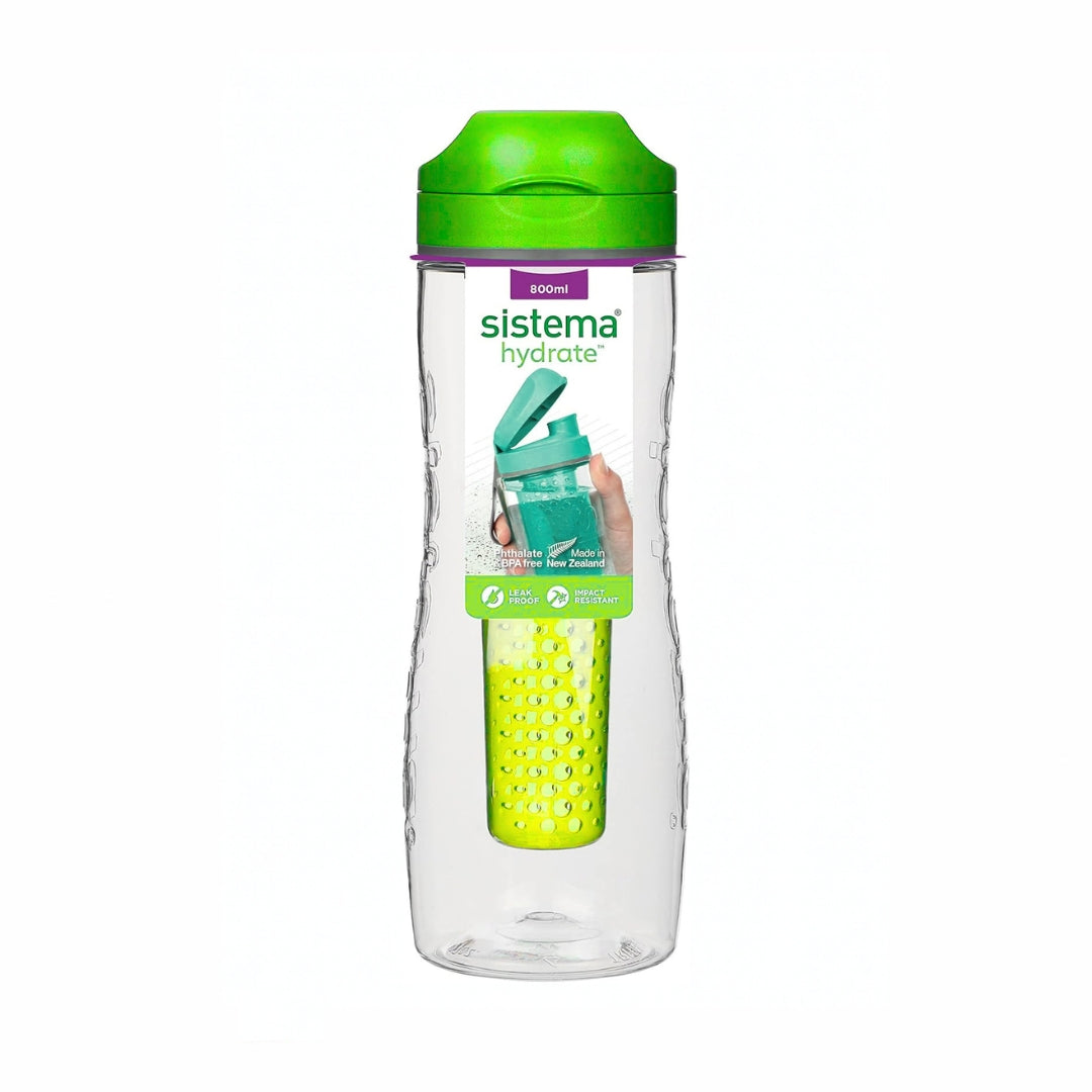 Sistema - Hydrate - Tritan Infuser 800ml - Green