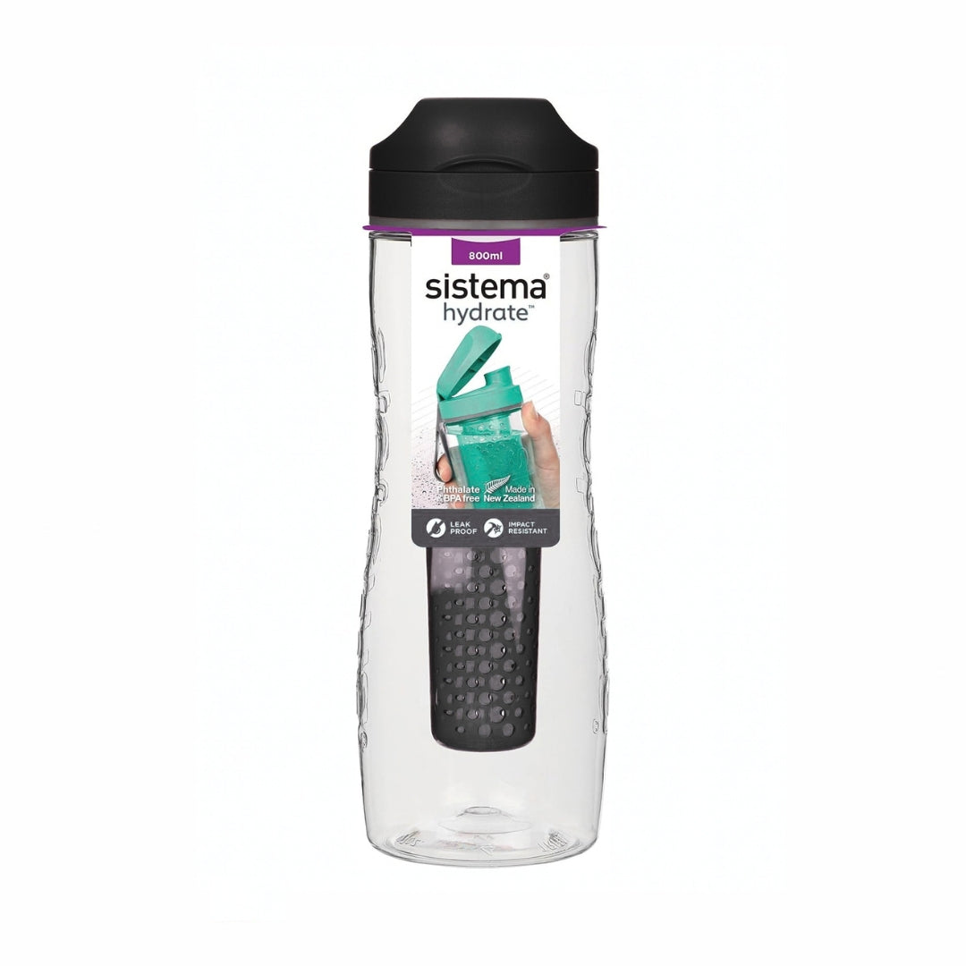 Sistema - Hydrate - Tritan Infuser 800ml - Black