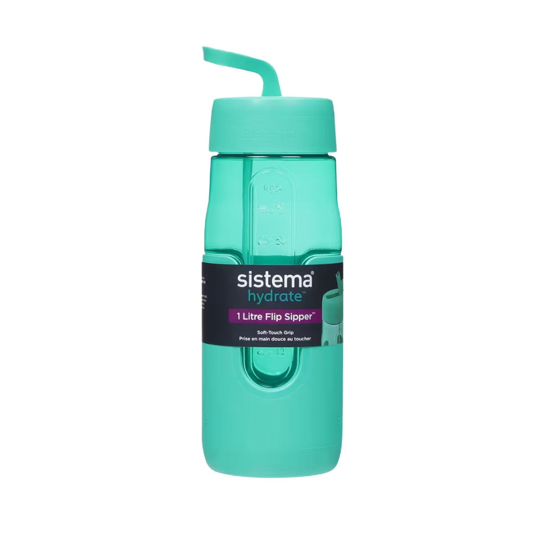 Sistema - Hydrate - Flip Sipper 1L - Green