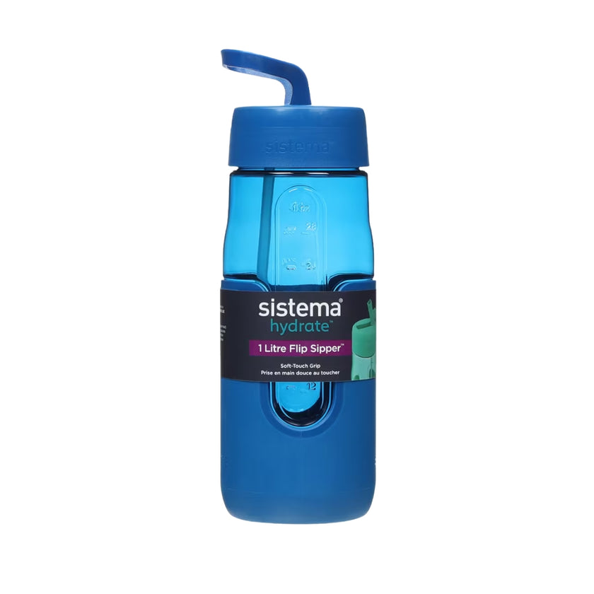 Sistema - Hydrate - Flip Sipper 1L - Blue